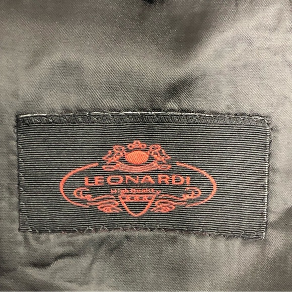 𝅺Leonardi Blue Jacquard paisley, print hand tailored blazer - Picture 6 of 13